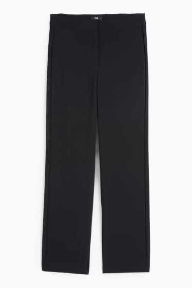Dámské - Business kalhoty - mid waist - regular fit - černá