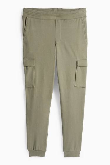 Herren - Cargo-Jogginghose - khaki