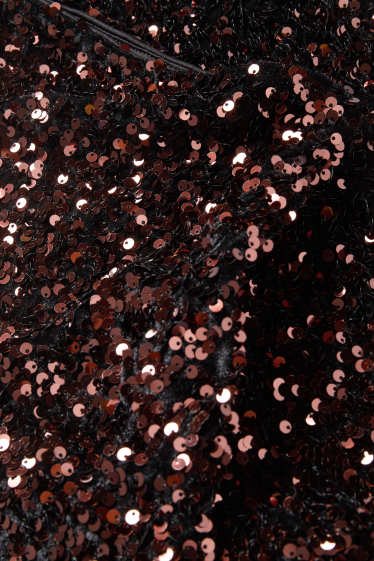 Dámské - Pajetková minisukně - tmavohnědá