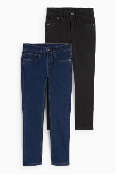 Nen - Paquet de 2 - skinny jeans - blau/negre