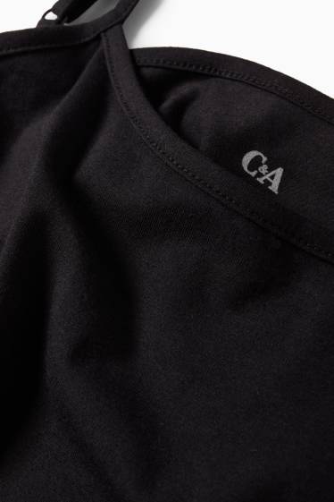 Dona - Paquet de 2 - samarreta de tirants - negre