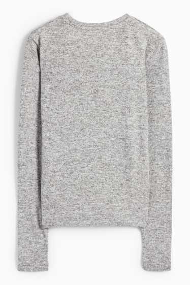 Women - T-shirt - gray-melange