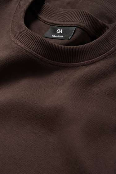 Heren - Sweatshirt - donkerbruin