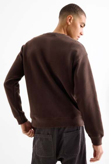 Heren - Sweatshirt - donkerbruin