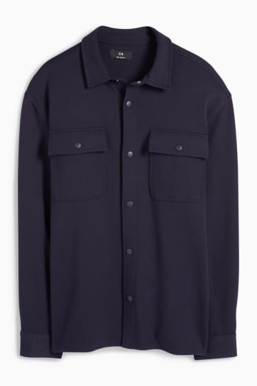 Herren - Hemdjacke - Relaxed Fit - Kent - dunkelblau