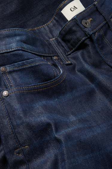 Heren - Slim tapered jeans - jeansdonkerblauw