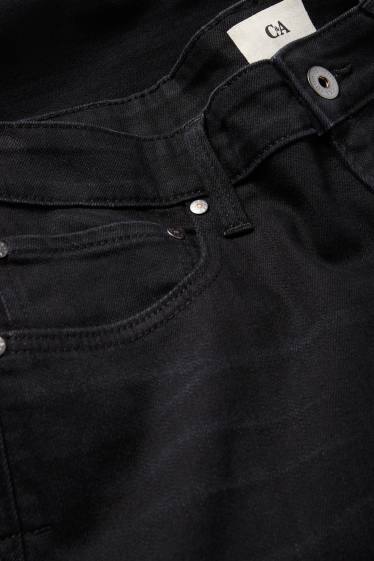 Heren - Slim tapered jeans - zwart