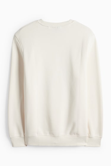 Uomo - Felpa - bianco crema