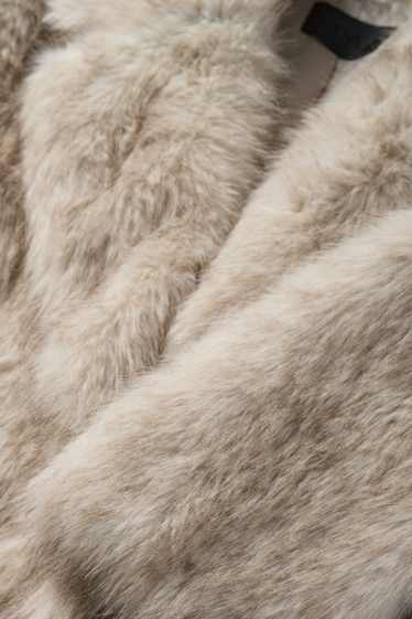 Women - Faux fur jacket - light beige