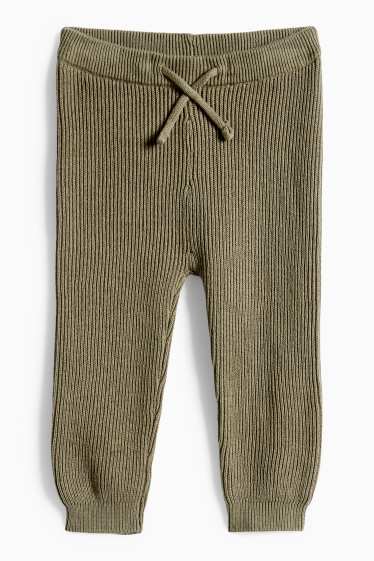 Baby Boys - Baby outfit - ribbed - 2 piece - cremewhite