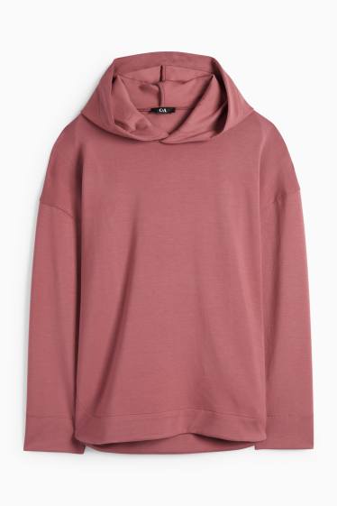Damen - Basic-Hoodie - bordeaux