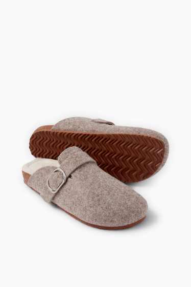 Damen - Hausschuhe - beige