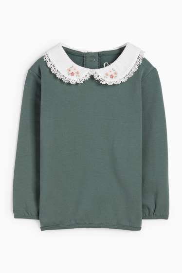 Miminka - dívky - Outfit pro miminka - 3dílný - tmavozelená