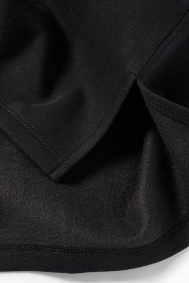 Damen - Sweatkleid - Straight Fit - schwarz