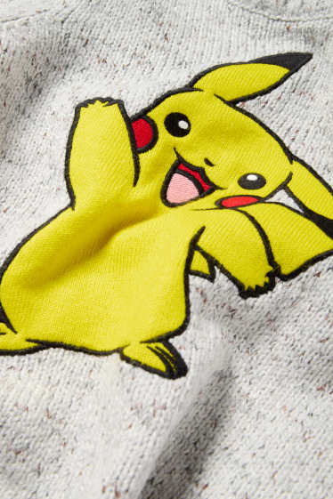 Nen - Pokémon - Pikachu - jersei - gris clar jaspiat