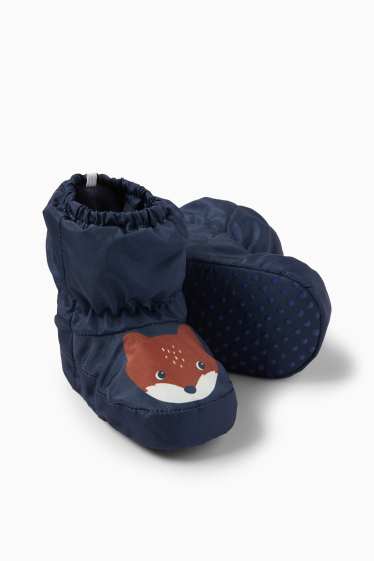 Unisex - Guineu - sabates per a nadó - folrades - blau fosc