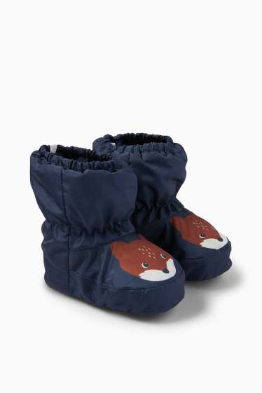 Unisex - Guineu - sabates per a nadó - folrades - blau fosc