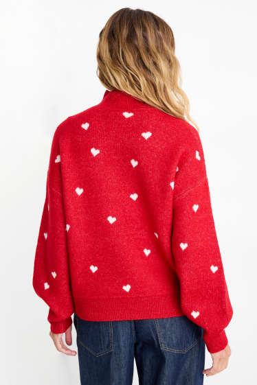 Femmes - Pull de Noël - I Love Christmas - rouge