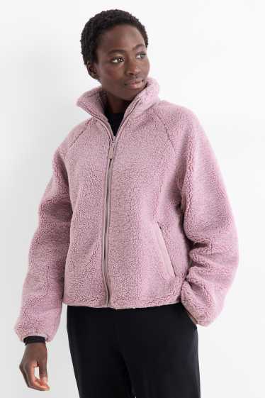 Damen - Funktions-Teddy-Jacke - gefüttert - hellviolett