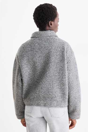 Donna - Giacca bouclé - grigio