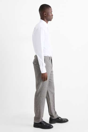 Herren - Baukasten-Hose - Regular Fit - Stretch - strukturiert - grau