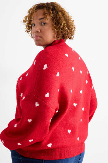 Femmes - Pull de Noël - I Love Christmas - rouge