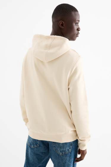 Men - Hoodie - light beige