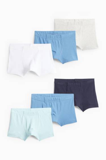 Kinderen: jongens - Set van 6 - boxershorts - mintgroen