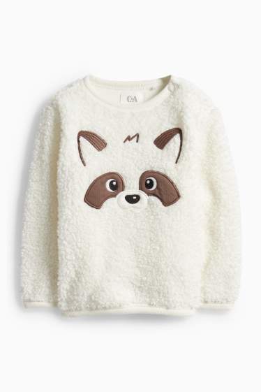 Miminka - chlapci - Mýval - outfit pro miminka - 2dílný - bílá