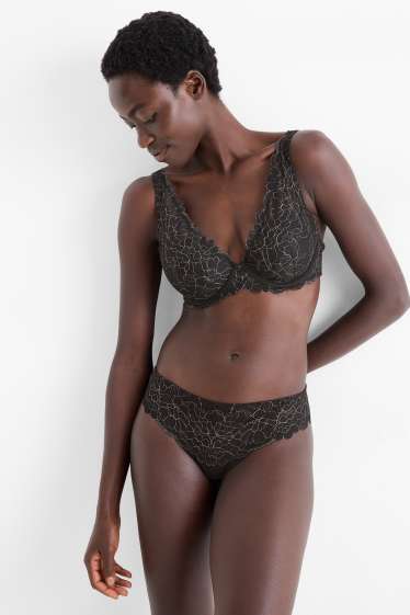 Damen - Slip - schwarz