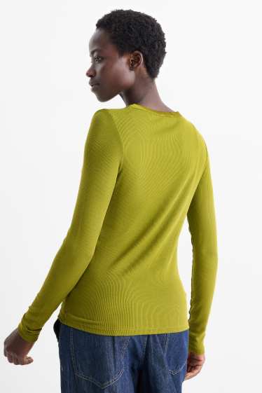 Femmes - Gilet en maille - vert