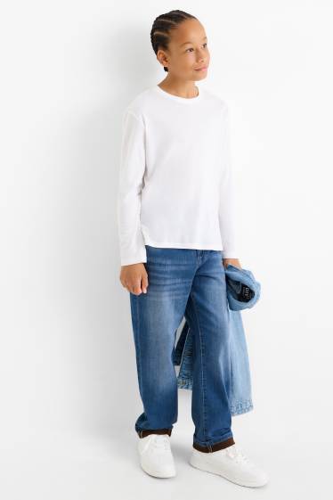 Copii - Băieți - Relaxed jeans - jeans termoizolanți - denim-albastru