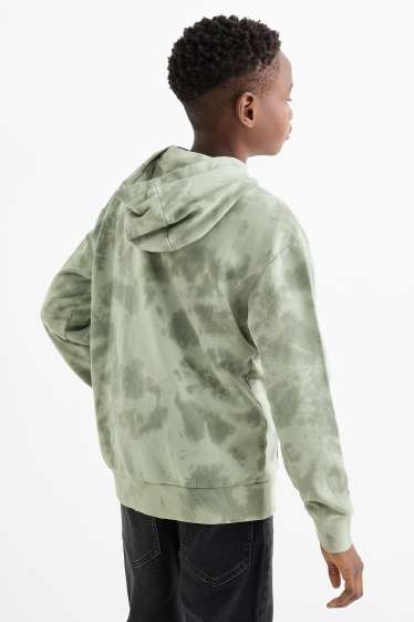 Enfants garçons - Sweat à capuche - à motif - vert clair