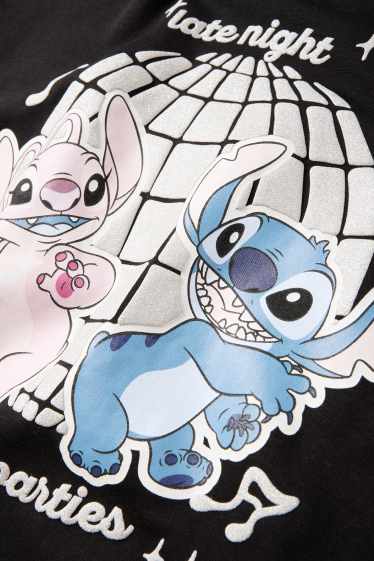 Děti - dívky - Lilo & Stitch - mikina - černá