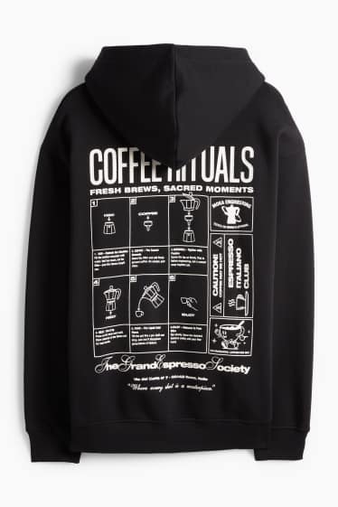 Herren - Oversized-Hoodie - schwarz