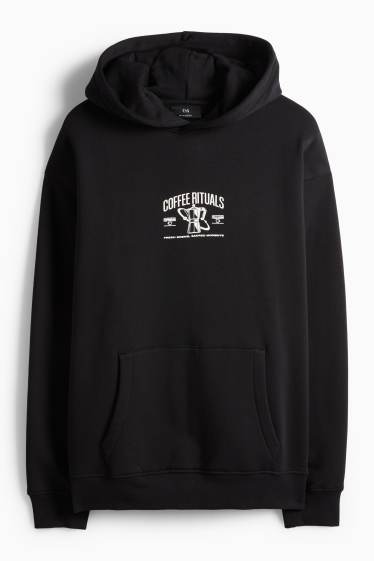 Herren - Oversized-Hoodie - schwarz