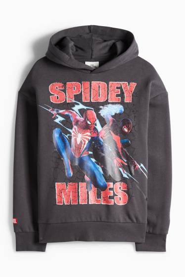 Enfants garçons - Spider-Man - sweat à capuche - noir