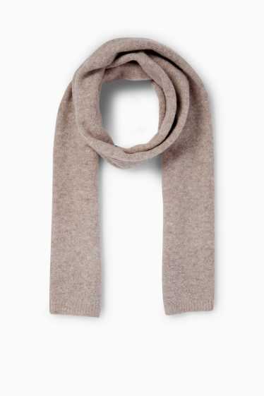 Dona - Bufanda amb pedres d’estràs - beix jaspiat