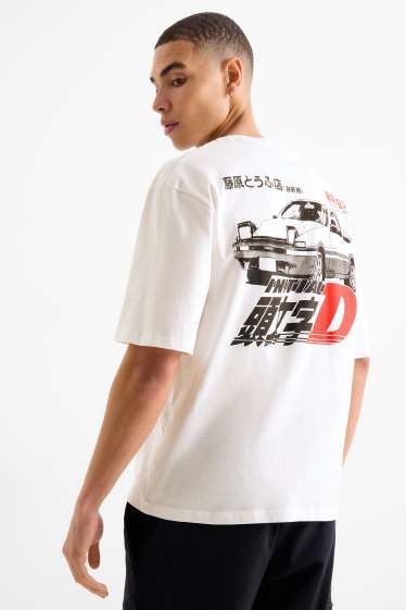 Uomo - T-shirt - oversize - bianco