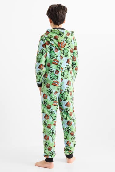Bambini - Minecraft - tuta di pile - verde chiaro