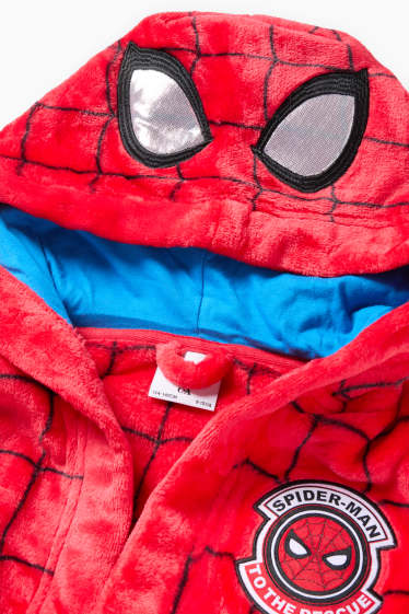 Enfants garçons - Spider-Man - peignoir à capuche - rouge / bleu