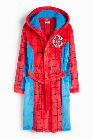 Enfants garçons - Spider-Man - peignoir à capuche - rouge / bleu