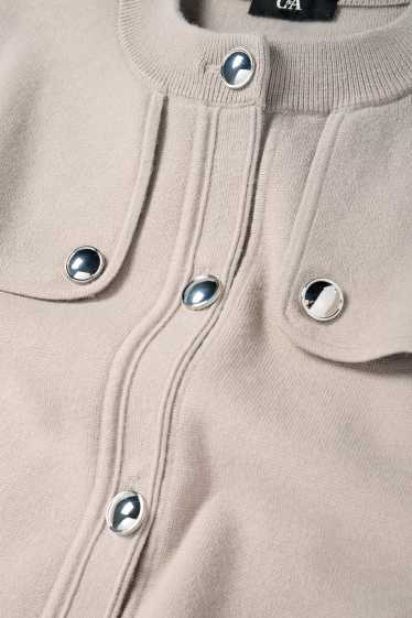 Femei - Cardigan tricotat - taupe