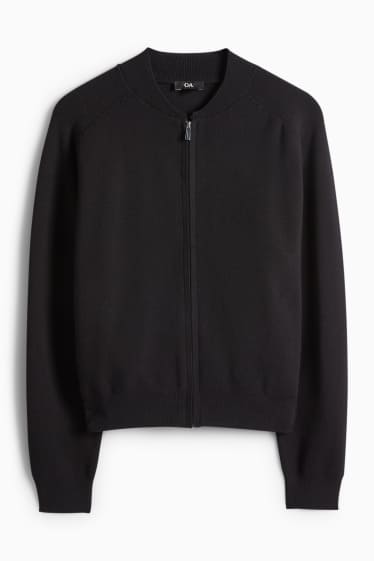 Damen - Strickjacke - schwarz