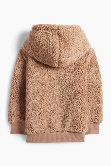 Bambini - PAW Patrol - Chase - felpa con cappuccio effetto pelo - marrone chiaro