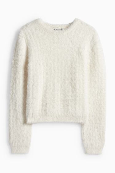 Bambine - Maglione - bianco crema