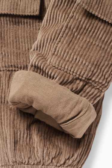 Bebeluși - băieți - Pantaloni cargo termoizolanți bebeluși - maro deschis