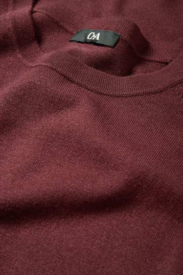 Dona - Vestit de punt - straight fit - bordeus