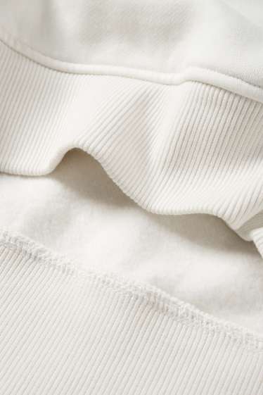 Enfants garçons - Skateur - sweat à capuche - à motif - blanc crème