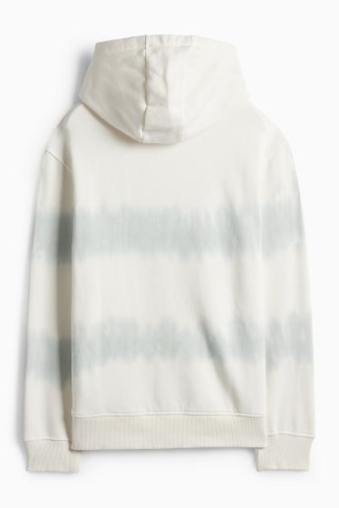 Enfants garçons - Skateur - sweat à capuche - à motif - blanc crème